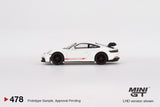 MINI GT 1/64 Porsche 911 (992) GT3 White LHD MGT00478-L