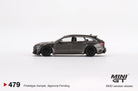 MINI GT 1/64 Audi ABT RS6-R Daytona Grey LHD MGT00479-L