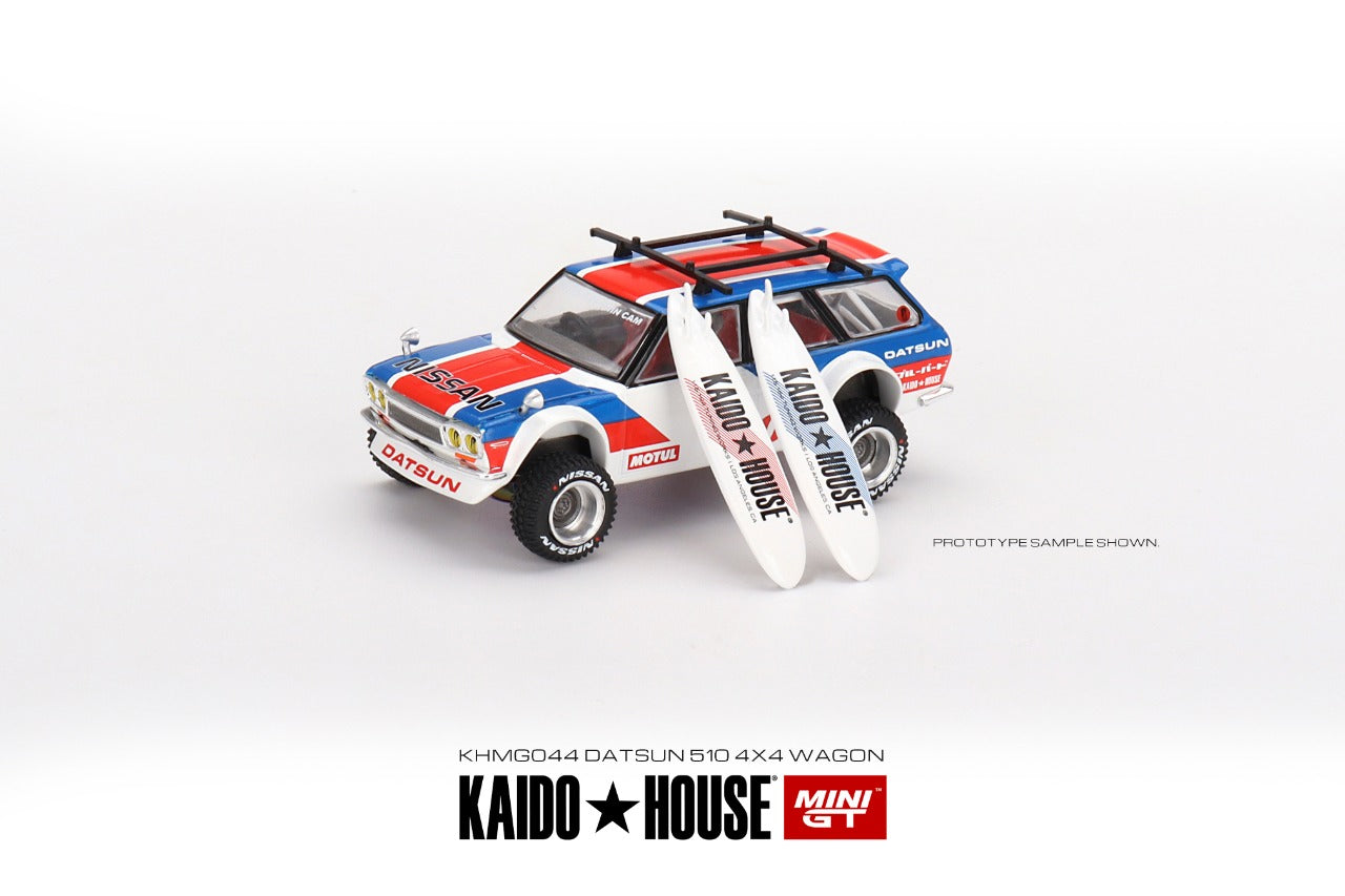 MINI GT x Kaido House 1/64 Datsun KAIDO 510 Wagon Kaido GT Surf Safari RS KHMG044