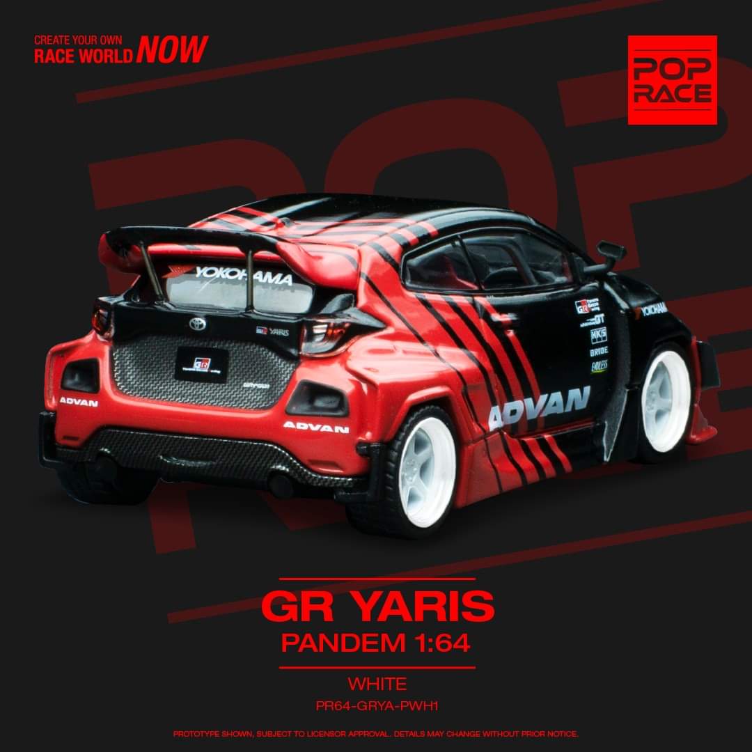 POPRACE 1/64 GR Yaris ADVAN PR64-GRYA-ADV2