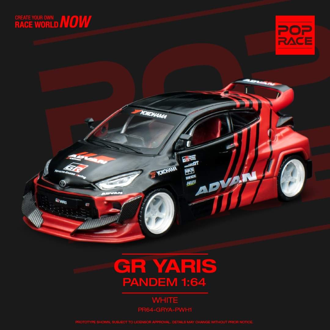 POPRACE 1/64 GR Yaris ADVAN PR64-GRYA-ADV2