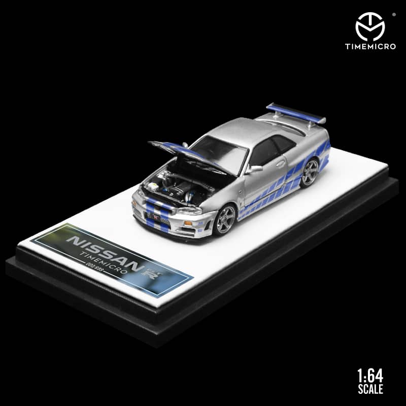 TIME MICRO 1/64 FAST & FURIOUS NISSAN GT-R R34