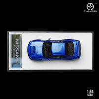 TIME MICRO 1/64 NISSAN GT-R R34 BLUE WITH FIGURE