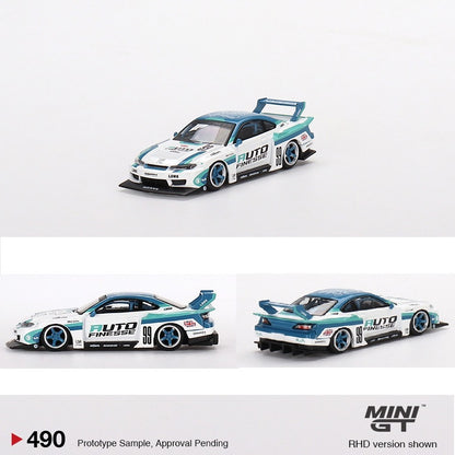 MINI GT 1/64 Nissan LB-Super Silhouette S15 SILVIA Auto Finesse RHD MGT00490-R
