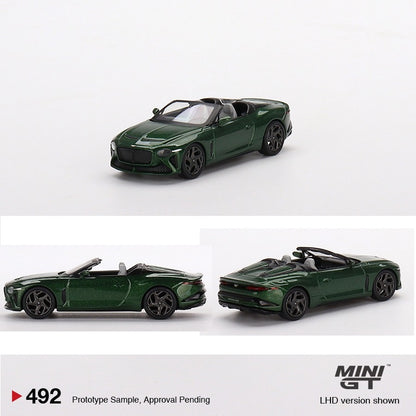 MINI GT 1/64 Bentley Mulliner Bacalar Scarab Green LHD MGT00492-L