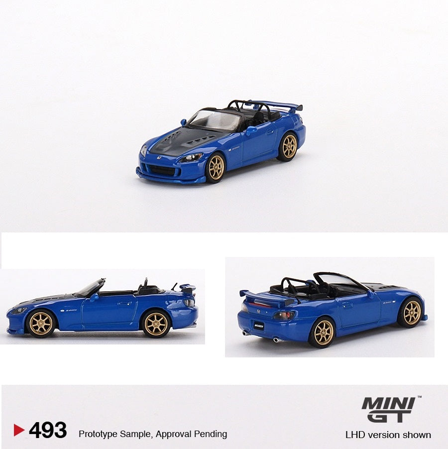 MINI GT 1/64 Honda S2000 (AP2) Mugen Monte Carlo Blue Pearl