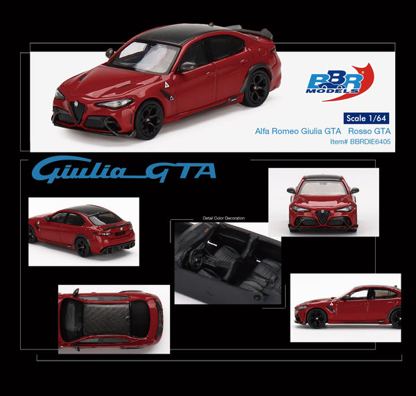 BBR 1/64 Alfa Romeo Giulia GTA Rosso GTA BBRDIE6405