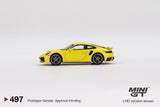 MINI GT 1/64 Porsche 911 Turbo S Racing Yellow LHD MGT00497-L