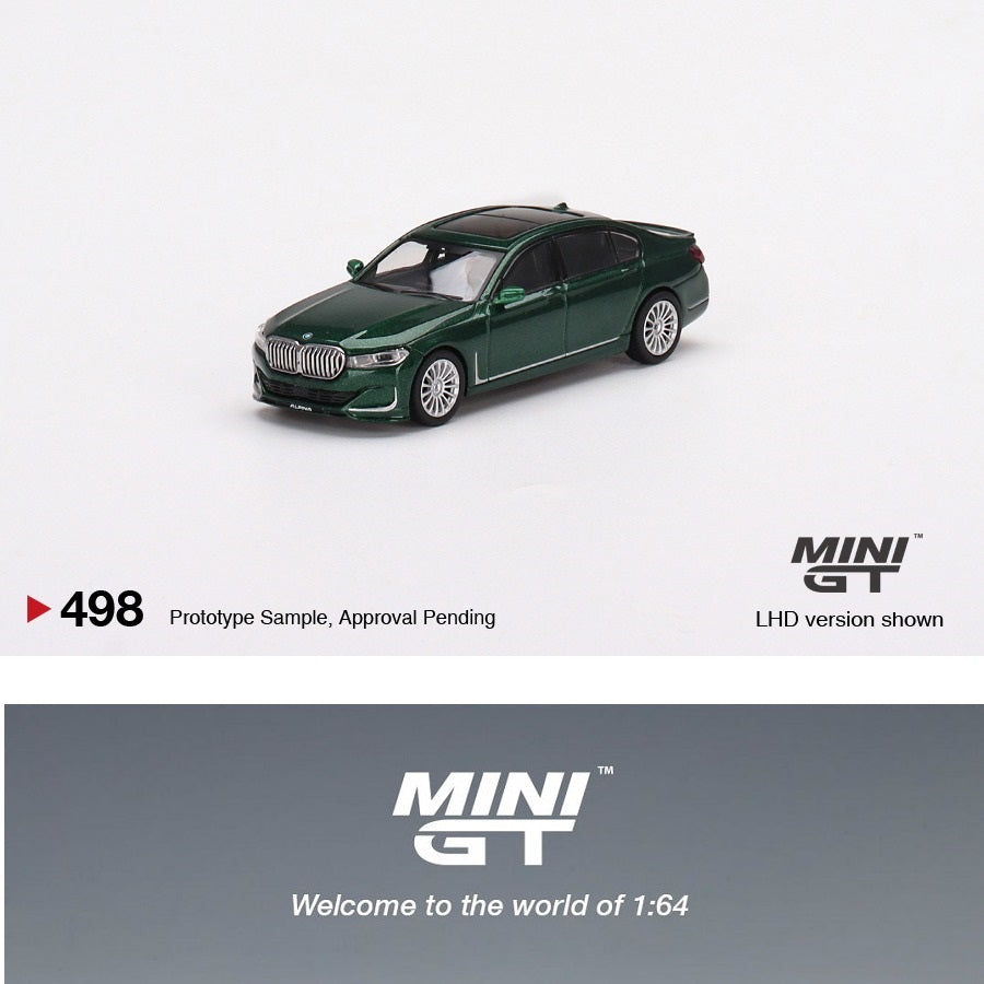 MINI GT 1/64 BMW Alpina B7 xDrive Alpina Green Metallic LHD MGT00498-L