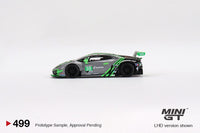 MINI GT 1/64 Lamborghini Huracan GT3 EVO #39 2022 IMSA Road America 2nd Place LHD MGT00499-L
