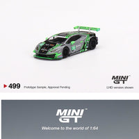 MINI GT 1/64 Lamborghini Huracan GT3 EVO #39 2022 IMSA Road America 2nd Place LHD MGT00499-L