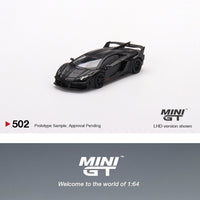 MINI GT 1/64 Lamborghini LB Silhouette WORKS Aventador GT EVO Matte Black LHD MGT00502-L