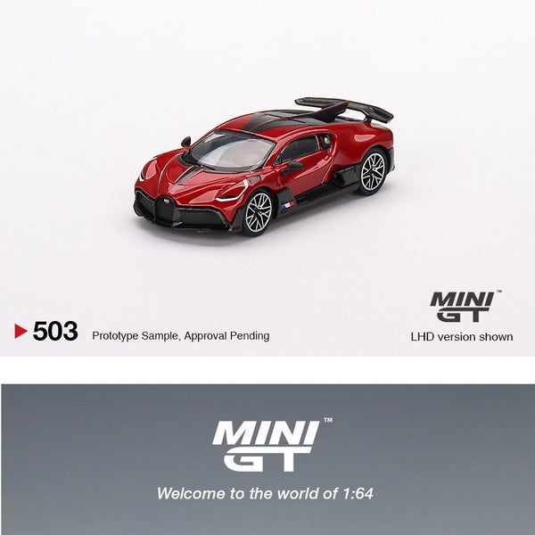 MINI GT 1/64 Bugatti Divo Red Metallic LHD MGT00503-L