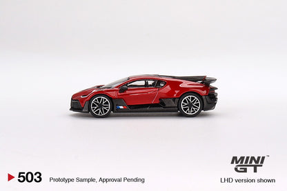 MINI GT 1/64 Bugatti Divo Red Metallic LHD MGT00503-L