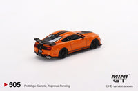 MINI GT 1/64 Ford Mustang Shelby GT500 Twister Orange LHD MGT00505-L