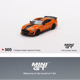 MINI GT 1/64 Ford Mustang Shelby GT500 Twister Orange LHD MGT00505-L