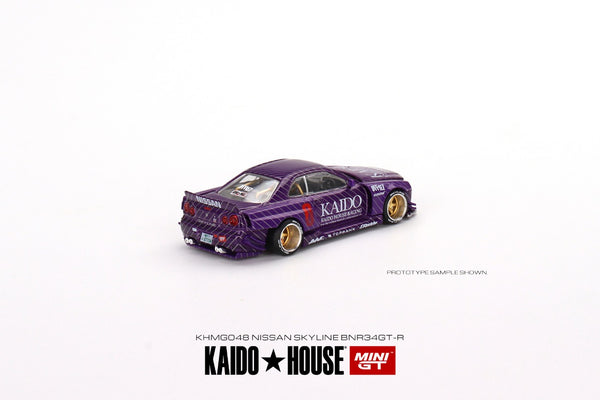 DGK X Kaido House Roulette Racer Nissan Skyline GT-R (R34) V1 Purple IN DGK X Kaido House Roulette Racer Nissan Skyline GT-R (R34) V1 Purple IN