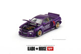 MINI GT x Kaido House 1/64 Nissan Skyline GT-R (R34) Kaido Works V1 (Purple) KHMG048