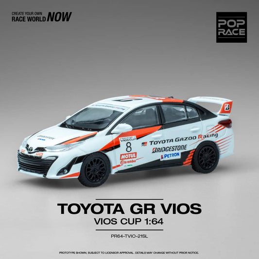 POPRACE 1/64 TOYOTA GR VIOS CUP  PR64-TVIO-22CP
