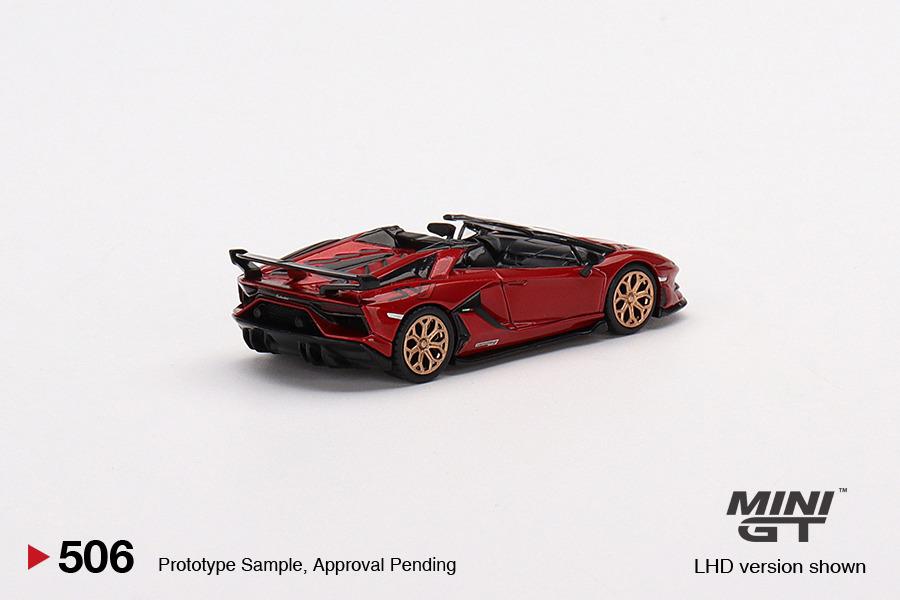 MINI GT 1/64 Lamborghini Aventador SVJ Roadster Rosso Efestos LHD MGT00506-L