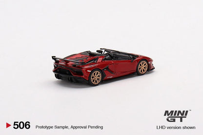 MINI GT 1/64 Lamborghini Aventador SVJ Roadster Rosso Efestos LHD MGT00506-L