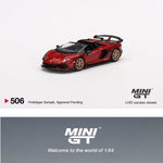 MINI GT 1/64 Lamborghini Aventador SVJ Roadster Rosso Efestos LHD MGT00506-L