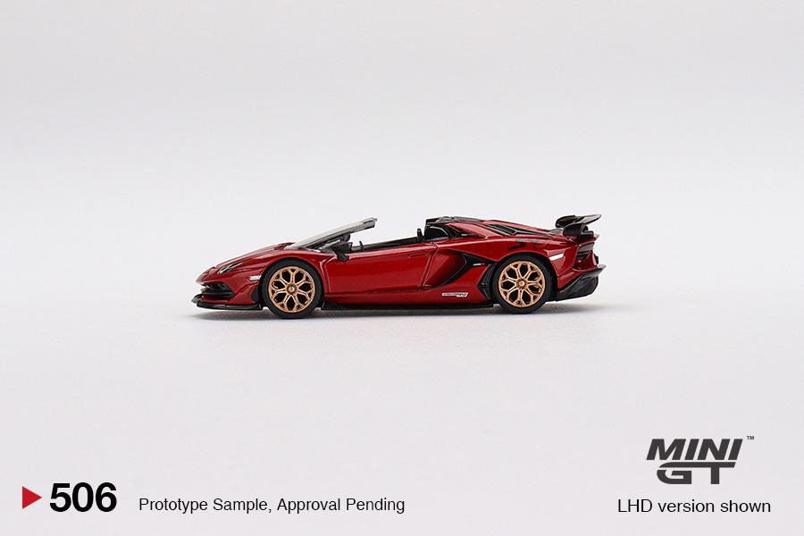 MINI GT 1/64 Lamborghini Aventador SVJ Roadster Rosso Efestos LHD MGT00506-L