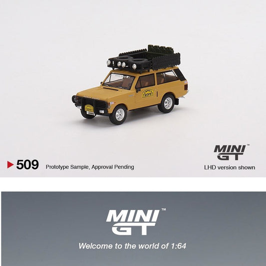 MINI GT 1/64 Range Rover 1982 Camel Trophy Papua New Guinea Team USA LHD MGT00509-L