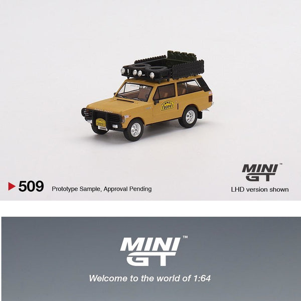 Set PapaNewGuinea Mini GT 1:64 Range Rover Camel Trophy - Counting Minis