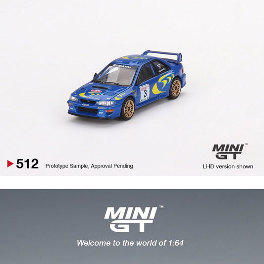 MINI GT 1/64 Subaru Impreza WRC97 1997 Rally Sanremo Winner #3 LHD MGT00512-L