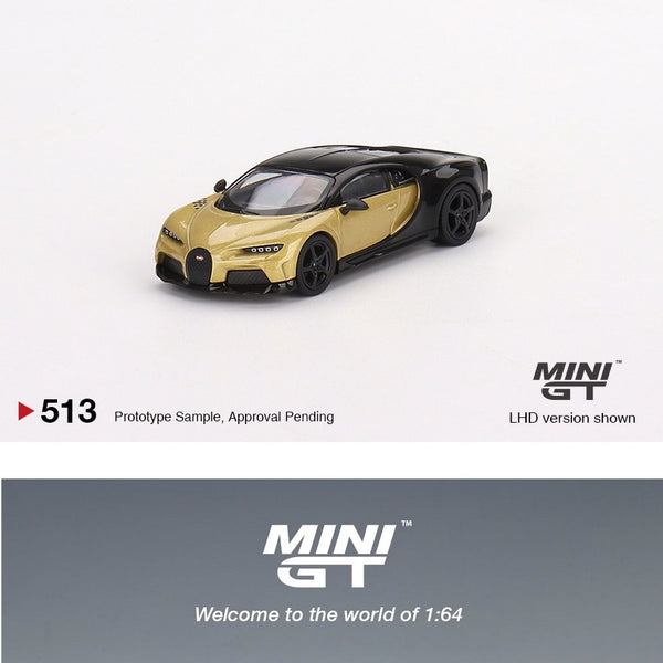 MINI GT 1/64 Bugatti Chiron Super Sport Gold LHD MGT00513-L