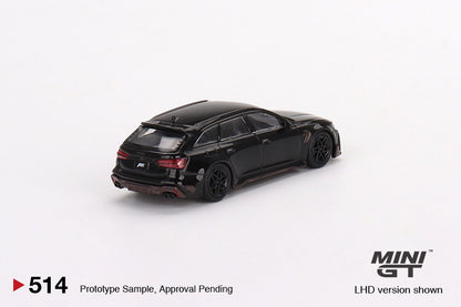 MINI GT 1/64 ABT Audi RS6 Johann Abt Signature Edition Black LHD MGT00514-L