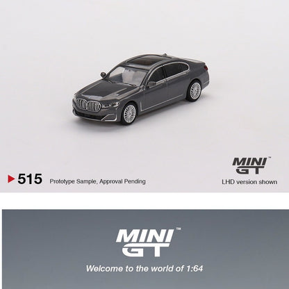 MINI GT 1/64 BMW 750Li xDrive Bernina Grey Amber Effect LHD MGT00515-L