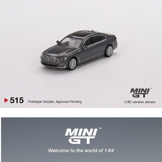MINI GT 1/64 BMW 750Li xDrive Bernina Grey Amber Effect LHD MGT00515-L