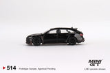 MINI GT 1/64 ABT Audi RS6 Johann Abt Signature Edition Black LHD MGT00514-L