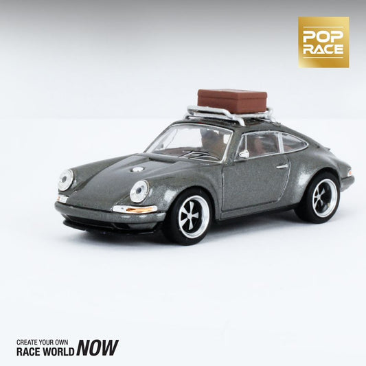 POPRACE 1/64 Singer Grey with Luggage PR64-SRG-GRY