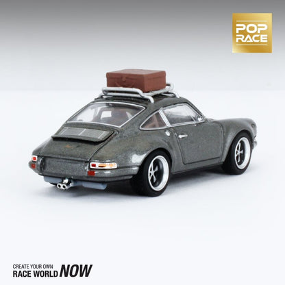 POPRACE 1/64 Singer Grey with Luggage PR64-SRG-GRY