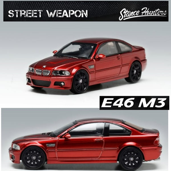 Stance Hunters x Street Weapon 1/64 BMW E46 M3 (Red)
