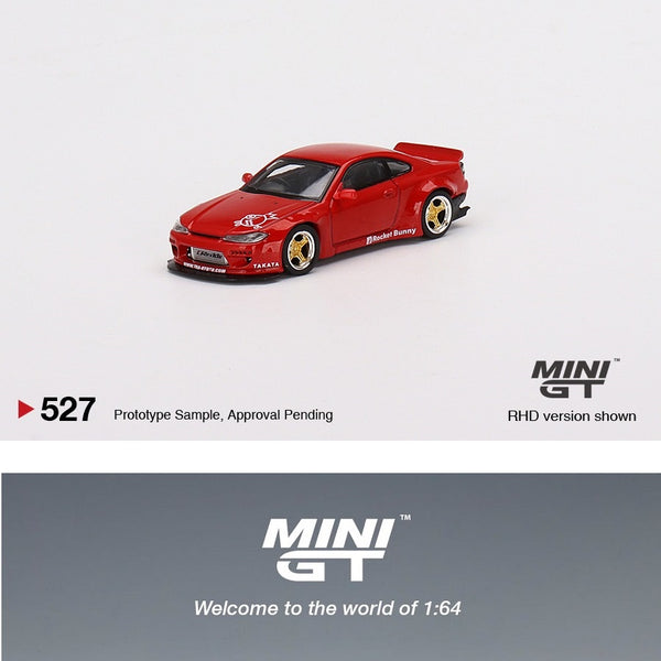 MINI GT 1/64 Nissan Silvia (S15) Rocket Bunny Red RHD MGT00527-R