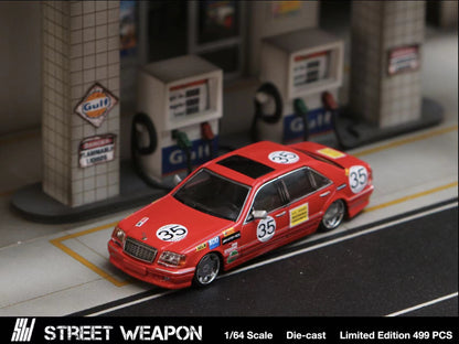 Stance Hunters x Street Weapon 1/64 S Class W140 RED PIG #35