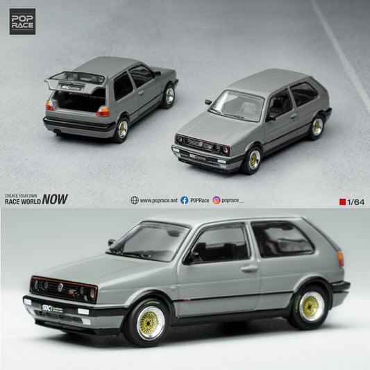 POPRACE 1/64 Volkswagen Golf GTI MK2 Grey PR64-GFM2-GRY