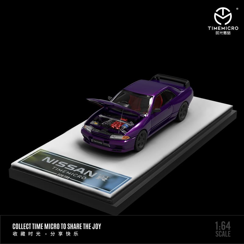 TIME MICRO 1/64 NISSAN GT-R R32 PURPLE
