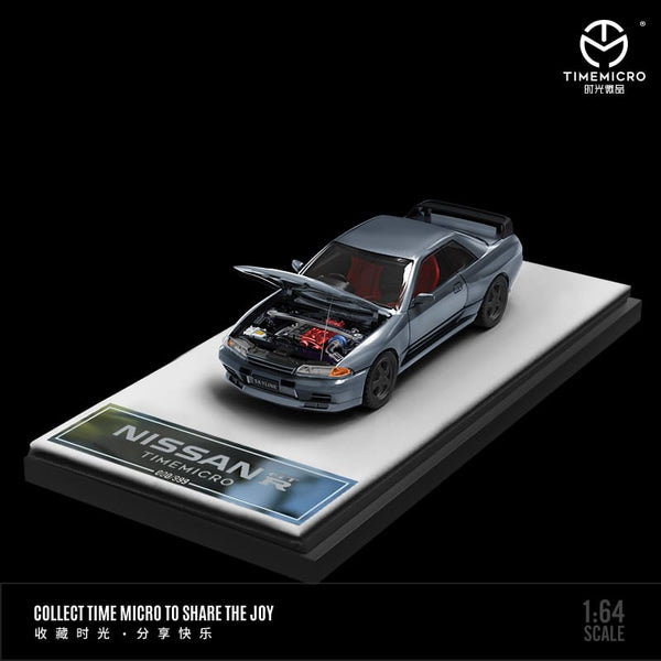 TIME MICRO 1/64 NISSAN GT-R R32 SILVER
