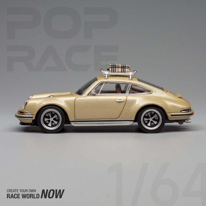 POPRACE 1/64 Singer 964 GOLD with Luggage PR64-SRG-GLD2