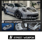 PREORDER Street Weapon 1/64 992 GT3 RS GREY (Approx. Release Date : JUNE 2023 subject to manufacturer's final decision)