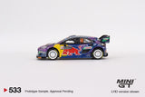 MINI GT 1/64 Ford Puma Rally1 #19 M-Sport Ford WRT 2002 Rally MonteCarlo Winner LHD MGT00533-L