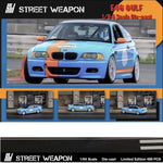 PREORDER Street Weapon x Stance Hunters 1/64 M3 CSL E46 Gulf (Approx. Release Date : JUNE 2023 subject to manufacturer's final decision)