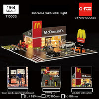 G-FANS 1/64 Diorama with LED Light McDonald's 710033