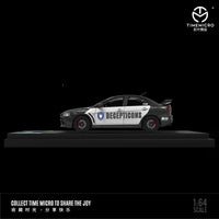 TIME MICRO 1/64 Mitsubishi EVO X Police Car "DECEPTICONS"