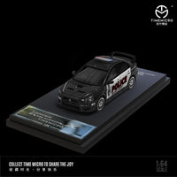 TIME MICRO 1/64 Mitsubishi EVO X Police Car